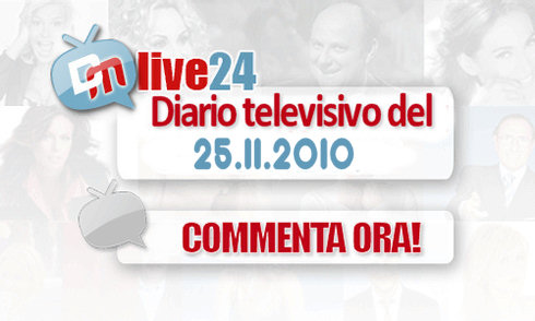 DM LIVE24: 25/11/2010. LA D’URSO SCRIVE, LA FREDDI CONDUCE, CARELLI ACCETTA LA SFIDA E LA VANONI HA IL PIU’ BEL C**O D’ITALIA