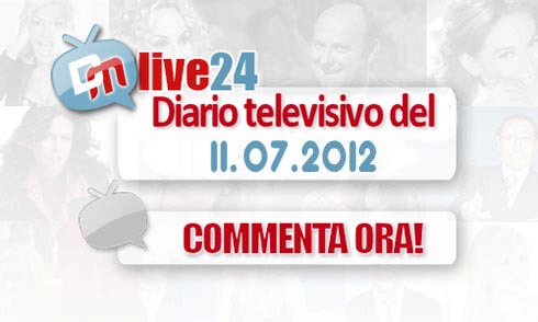 DM LIVE24: 11 LUGLIO 2012. CORONA DENUNCIATO, BAUDO PRESENTA IL VIAGGIO, STEFANO DE MARTINO RESTITUISCE LA JEEP A EMMA