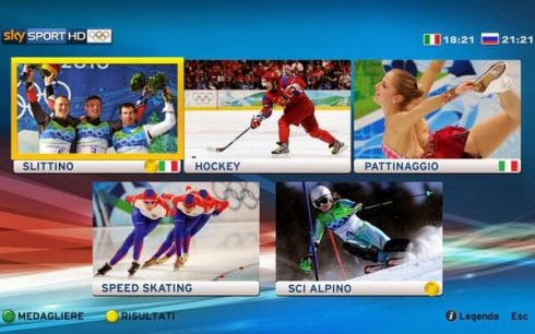 OLIMPIADI SOCHI 2014: TUTTO PRONTO PER IL VIA. ECCO LA PROGRAMMAZIONE DI SKY