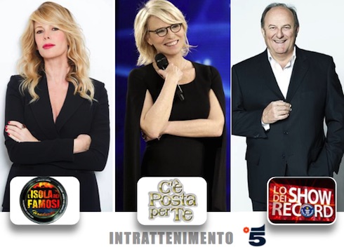 CANALE 5 PALINSESTI GENNAIO/MARZO 2015: TORNA LO SHOW DEI RECORD, IL SEGRETO IN ONDA TUTTI I GIORNI