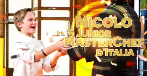 JUNIOR MASTERCHEF 3: IL VINCITORE E’ NICOLO’