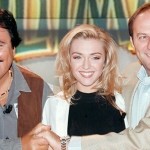 Umberto Smaila, Paola Barale e Gerry Scotti in La sai l'ultima? - 1995