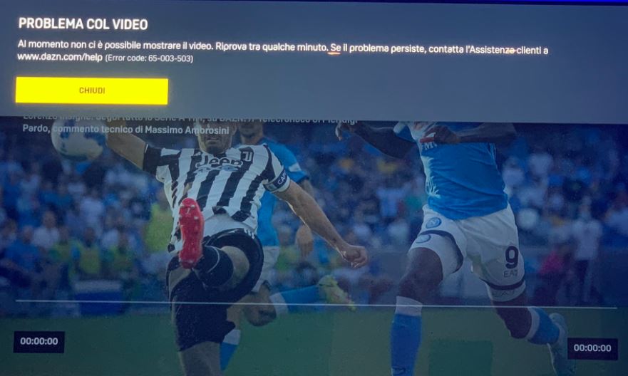 Dazn, problemi tecnici durante Napoli-Juve. Rabbia degli utenti sui social