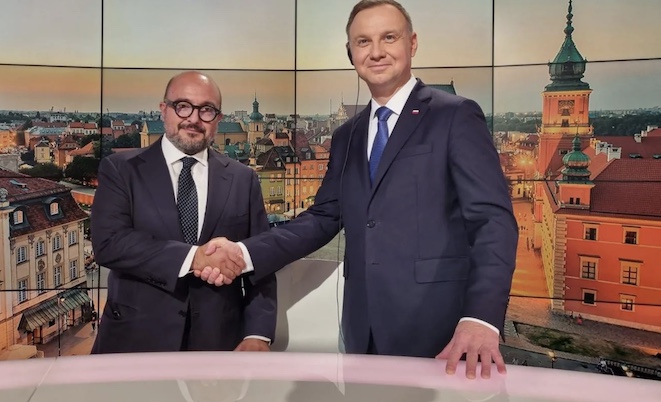 Il Presidente della Polonia stasera a TG2 Post: «Tutto quello che dice Giorgia Meloni è vicino alla mia visione»