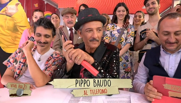 Fiorello fa gli auguri in diretta a Pippo Baudo – Video