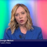 Giorgia Meloni nello spot elettorale per La7